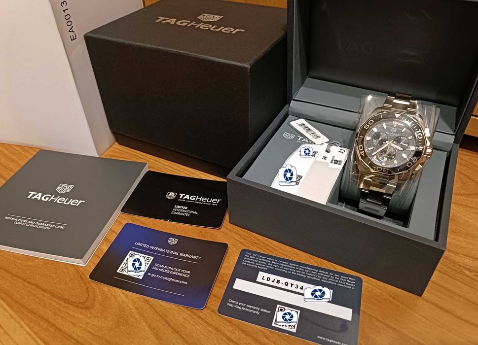 TAG HEUER AQUARACER Chronograph 300m CAY111A Мъжки Часовник НОВ