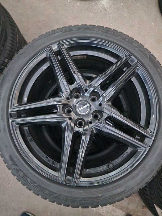 5x112 18 цола джанти Borbet със зимни гуми 225/45R18 VW/Audi/Mercedes