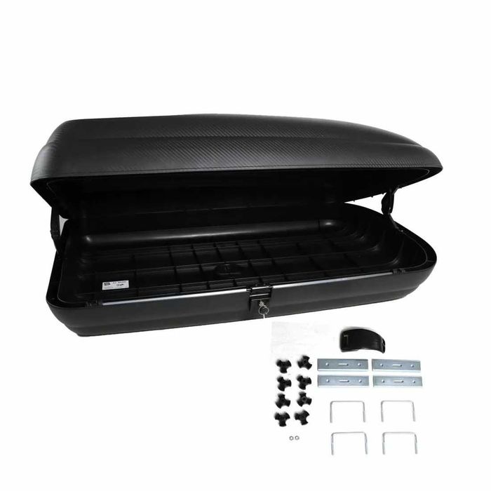 Автобокс Art Plast 133x77.8x34.5cm с ключ, 320 литра - черен карбон
