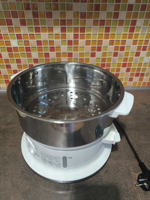 Aparat de gatit cu aburi Tefal VC145130, 6 l, Alb