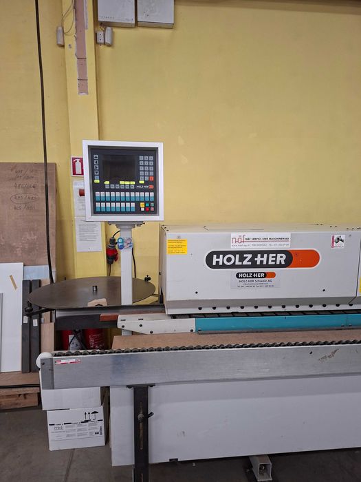 Кантираща машина Holzher Sprint 1416 и аспирация Явор 3-3М