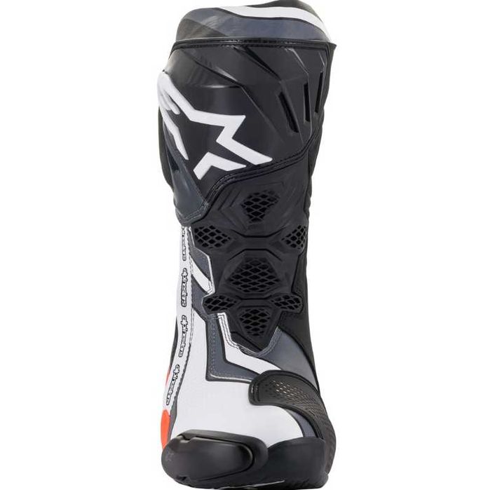 Ghete ALPINESTARS Supertech R Negru / Roșu Fluo / Alb / Gri