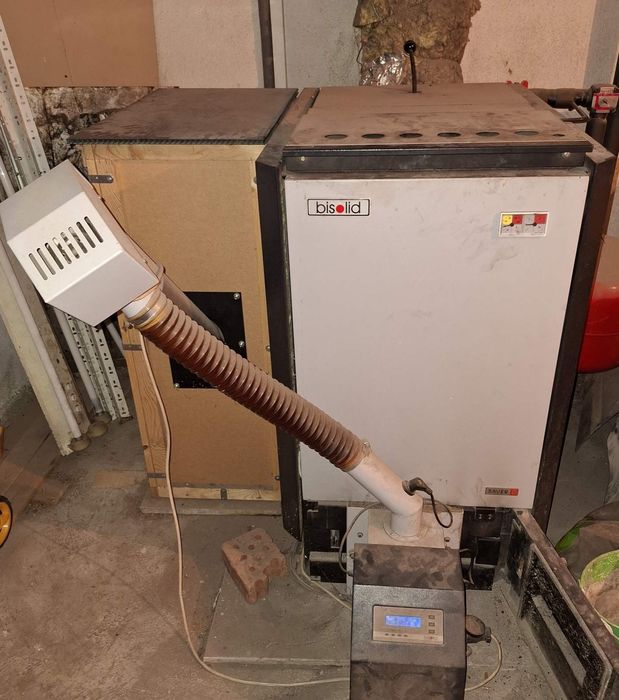 Комбиниран котел на пелети и дърва, Bisolid, 35 KW