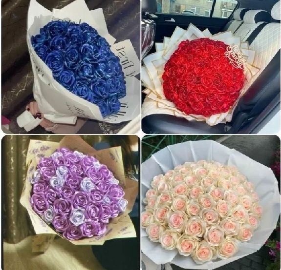 Розы из атласа и мыла 200