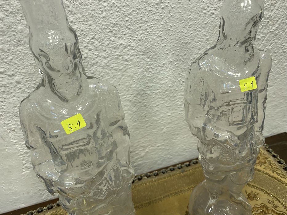 Стъклени бутилки фигури войници френски стил Германия 1960-1970