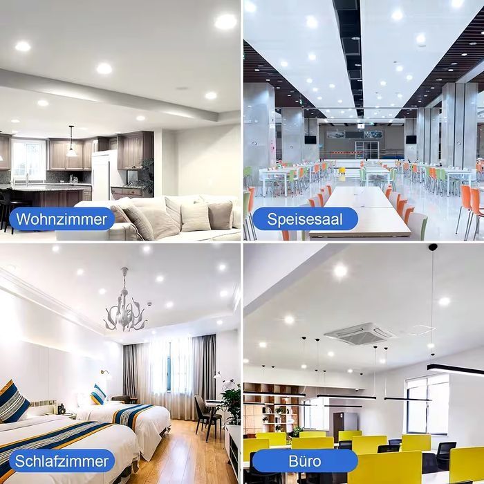 Spot încastrat LED set 10 spoturi LED 230V, 5W 500LM IP44