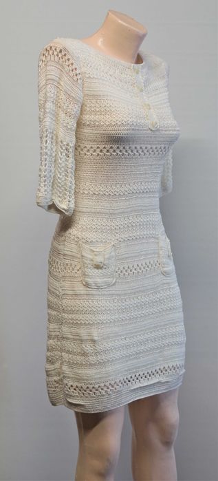 Rochie crosetata Karen Millen alba marimea 2