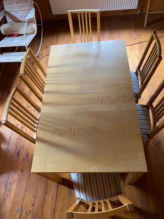 Masă extensibilă +scaune  IKEA