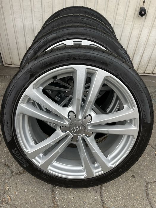 Jante aliaj 5x112mm, anvelope vara 225/40 R18 Audi A3, Vw, Seat, Skoda