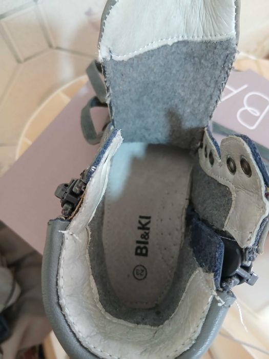 Ботинки детские кожаные