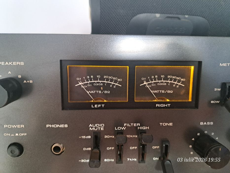 Piesă de Colecție: Amplificator Vintage Akai AM-2600 (Black Edition) – Full Recap & Restaurat Profesional