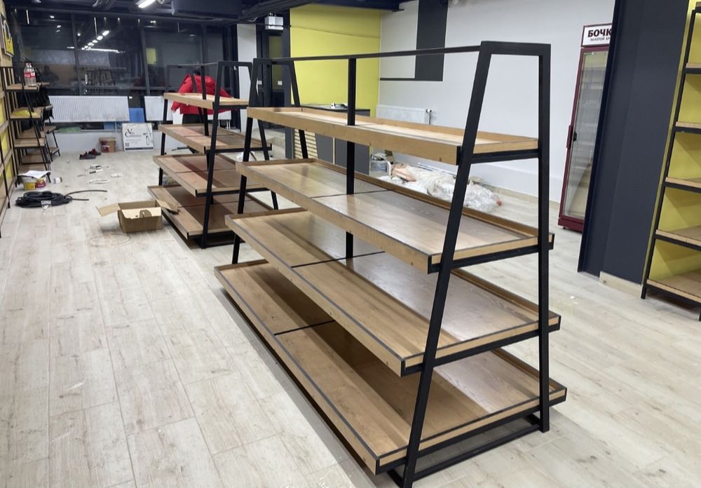 Стеллажи полки из металла