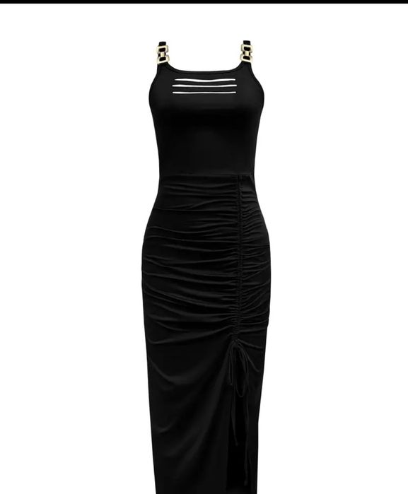 Елегантна рокля с връзки