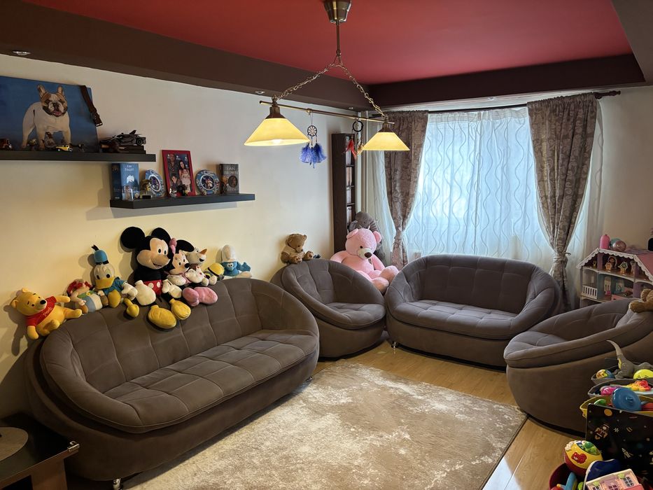 Canapea si 2 fotolii rotative Chicago Mobexpert