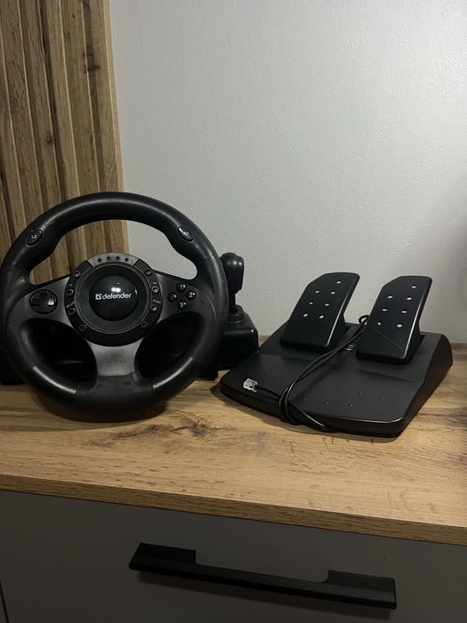 Игровой руль Defender с педалями для ПК и PS3