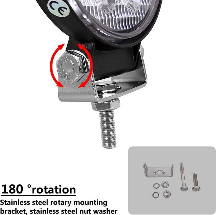 27W LED Диоден халоген с 9 диода - 12/24V