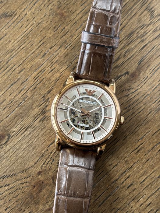 Ориганелн часовник Emporio Armani Skeleton