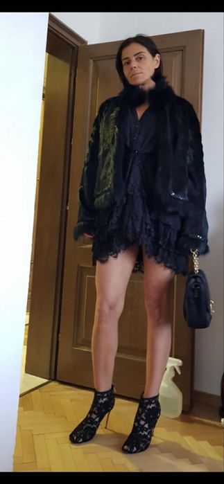 Hermes  палто яке косъм