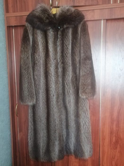 Шуба енот,Россия, размер 52