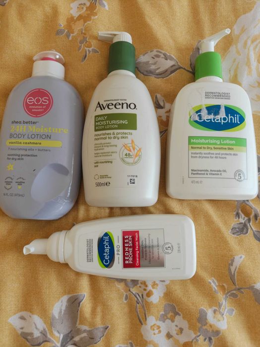 Лосиони за тяло clarins, cetaphil, aveeno