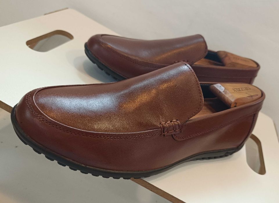 Pantofi loafer 42 41 slip on Battisto Lascari NOI piele naturala moale