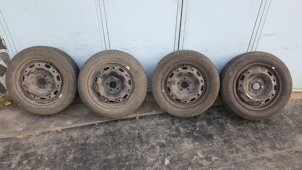 железни джанти 5х100 vw с гуми 185 60 14 дебика