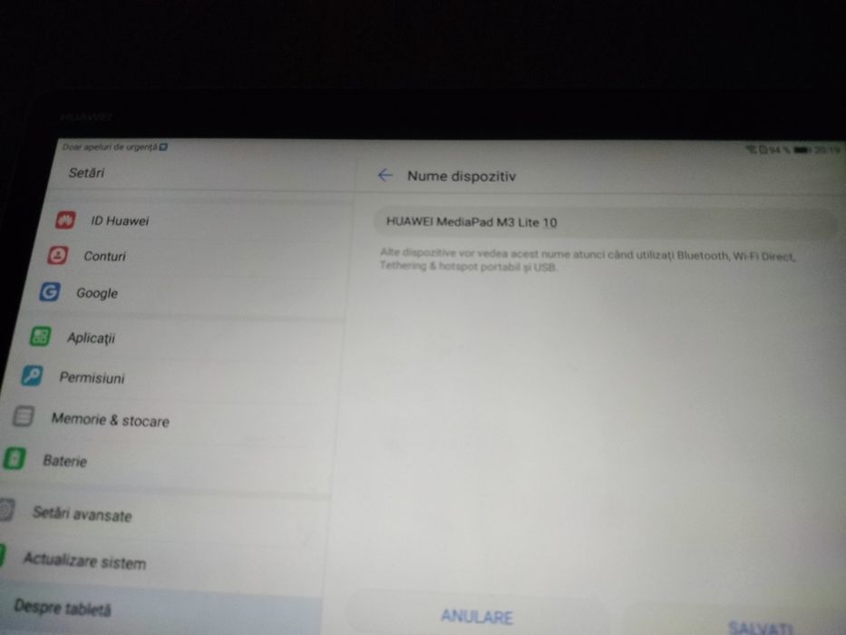 Tableta Huawei media pad M3Lite10 cu SIM