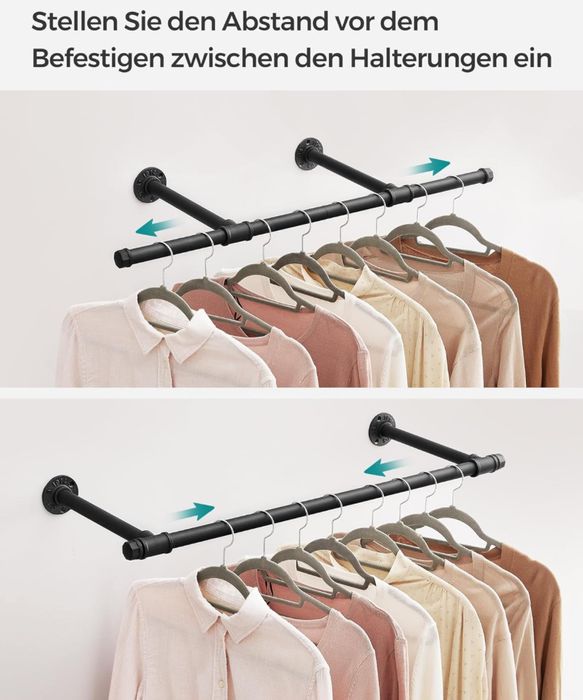 Стенна релса за дрехи