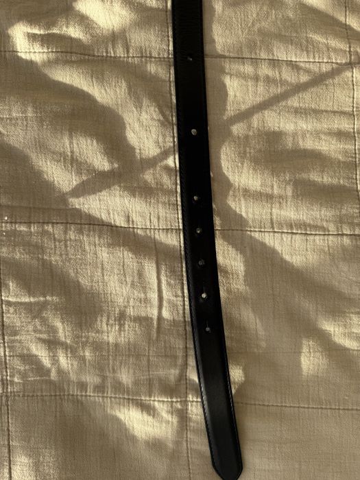 Колан от естествена кожа Karl Lagerfeld с лого 80см