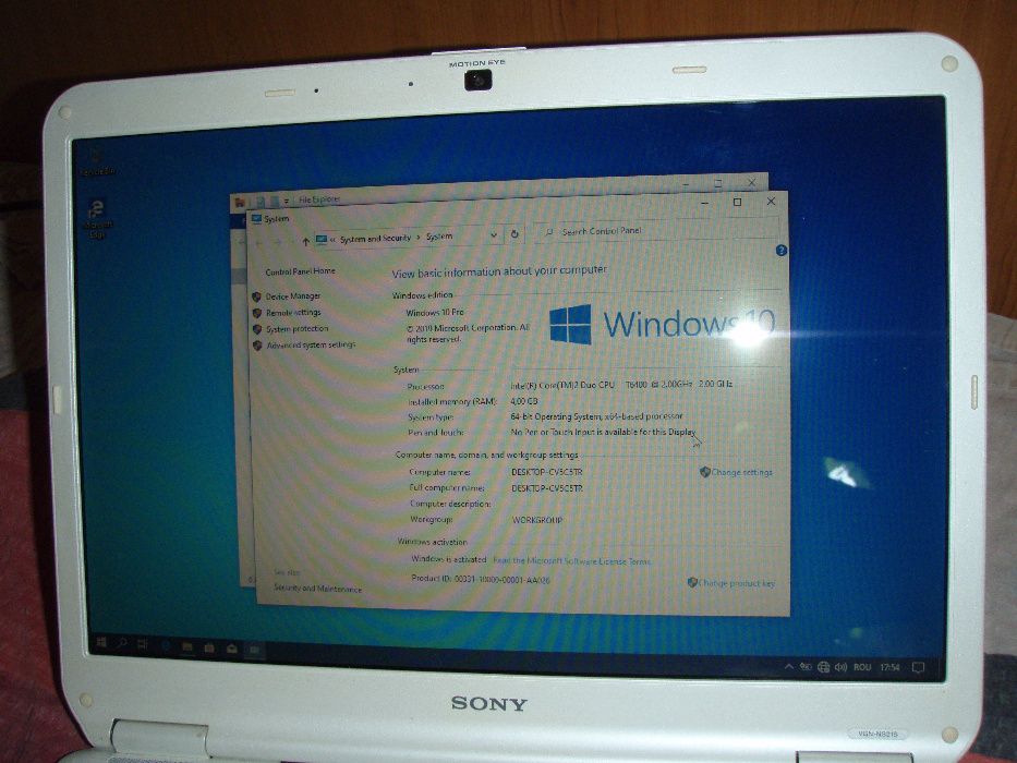Laptop Sony VGN-NS21S PCG-7151M Intel T6400 2Ghz/4/320Gb, bat nu tine