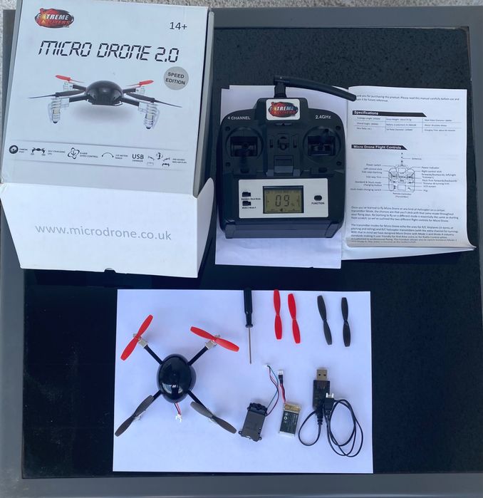Extreme Fliers Micro Drone 2.0 Speed Edition, с кутия