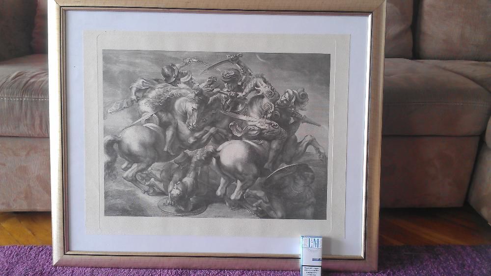 Картина Гравюра от 17 век ОРИГИНАЛ. Нещо УНИКАЛНО ! Чети описанието