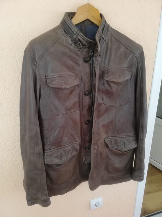 Geacă Massimo Dutti piele naturala Xl bărbați