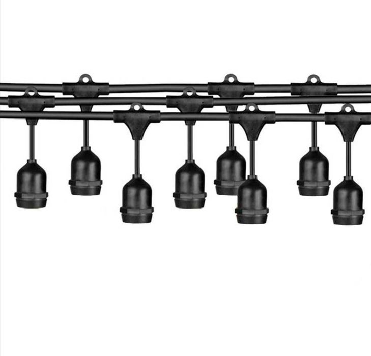 Cablu Ghirlanda de exterior STRING 15m 15 becuri E27/ 12W/ 230V IP65