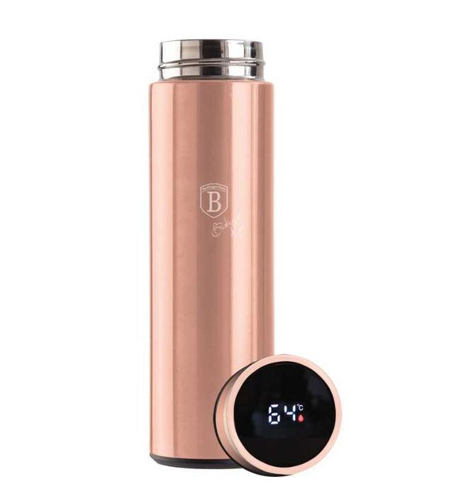 Berlinger Haus Rose Gold Smart 0.45L стоманен термос с LED индикатор