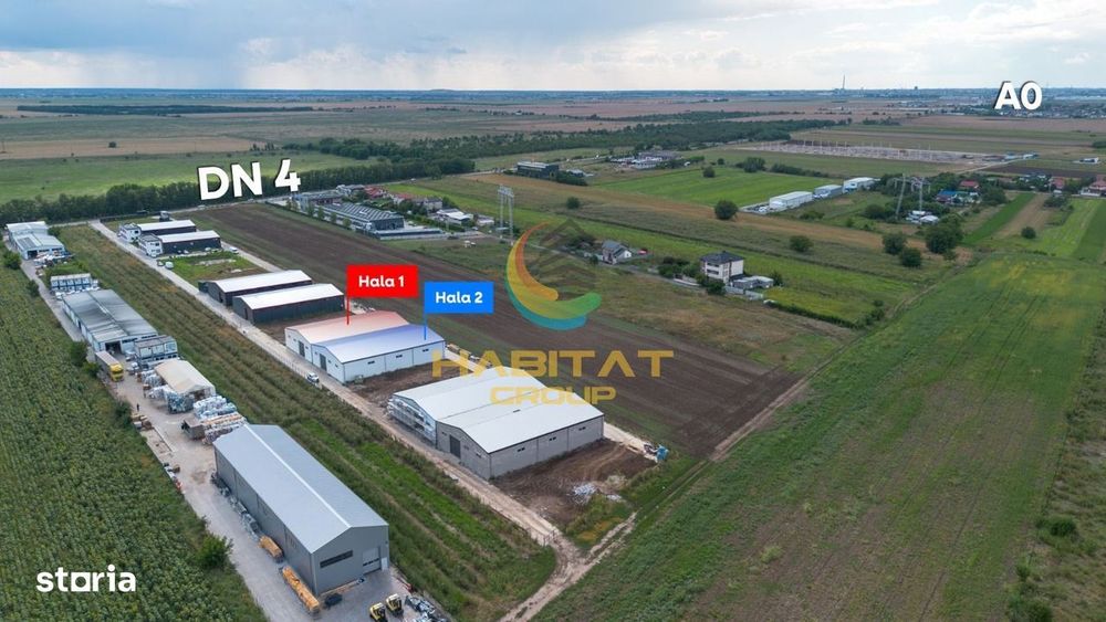 Hale 550 mp în Frumușani | Vânzare sau închiriere | 2 unități