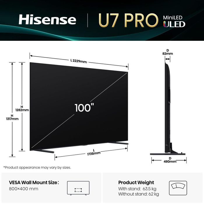 Телевизор Hisense 100U7Q