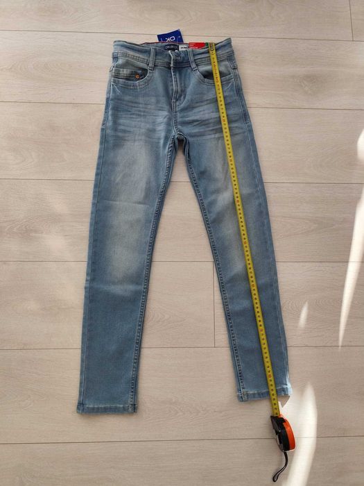 Jeans, blugi Okaidi baieti, 10 ani (140), Skinny, NOI, cu eticheta