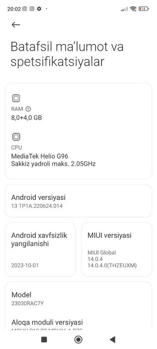Redmi note 12S srochna sotiladi