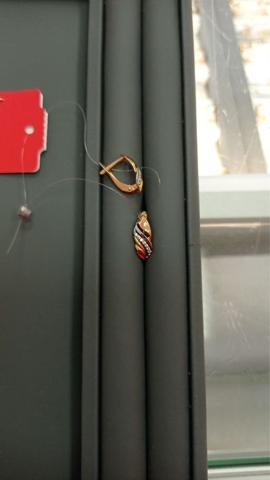 Золото серьги lucente