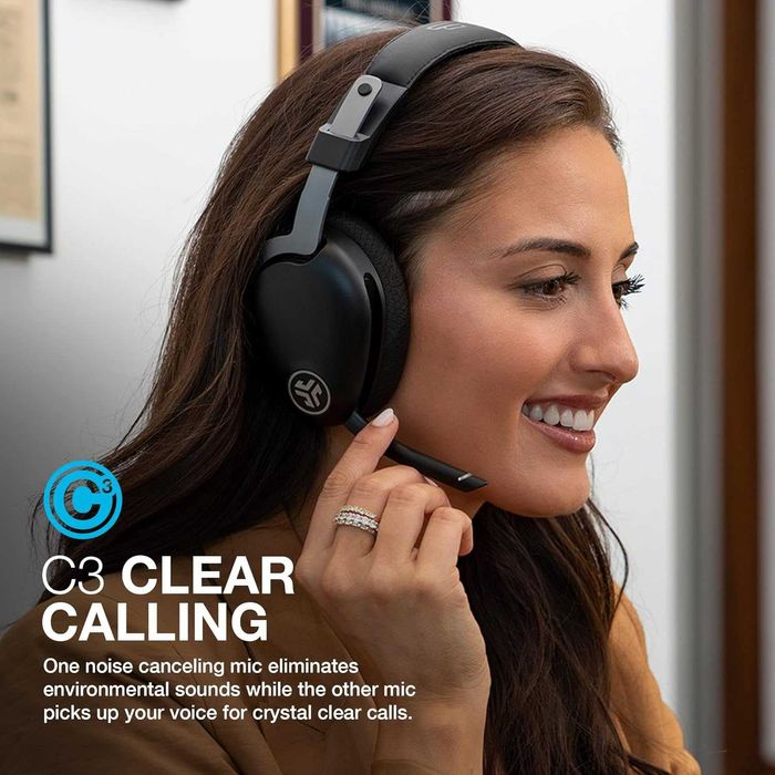 JLab Слушалки с микрофон  60+ часа време за възпроизвеждане, Bluetooth