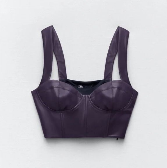 Кожен потник от Zara