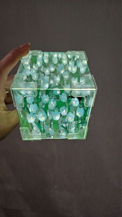 Ночники бесконечные 3д тюльпаны