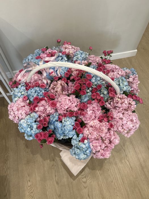 Большой Букет гортензий свежие