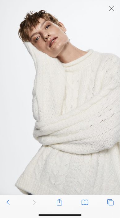 Mango вязаный шерстяной свитер