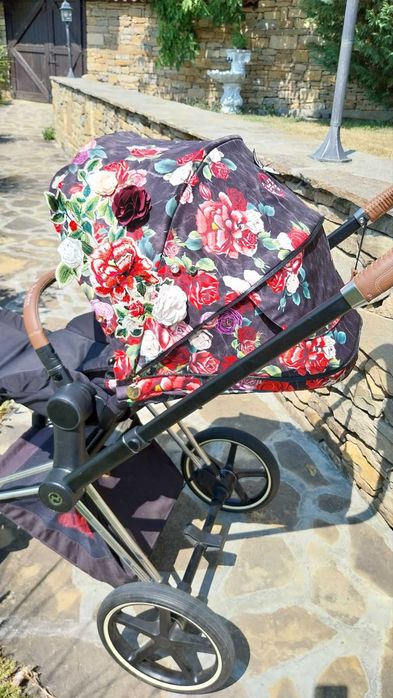 детска количка Cybex Priam Spring Blossom Dark
