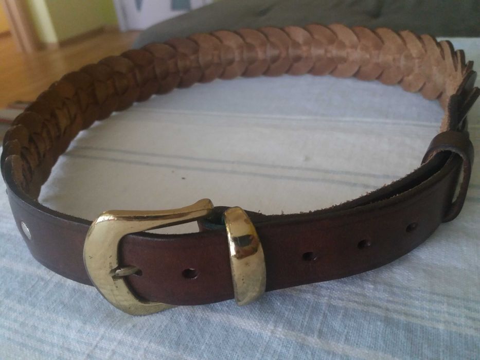 Дамски дизайнерски колан от естествена кожа