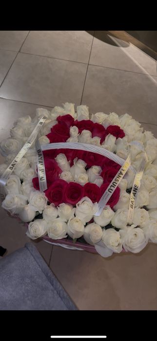 Букет с первой буквы имени 101 шт, Цветы Б