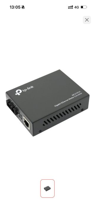 Медиаконвертер TP-LINK MC210CS черный