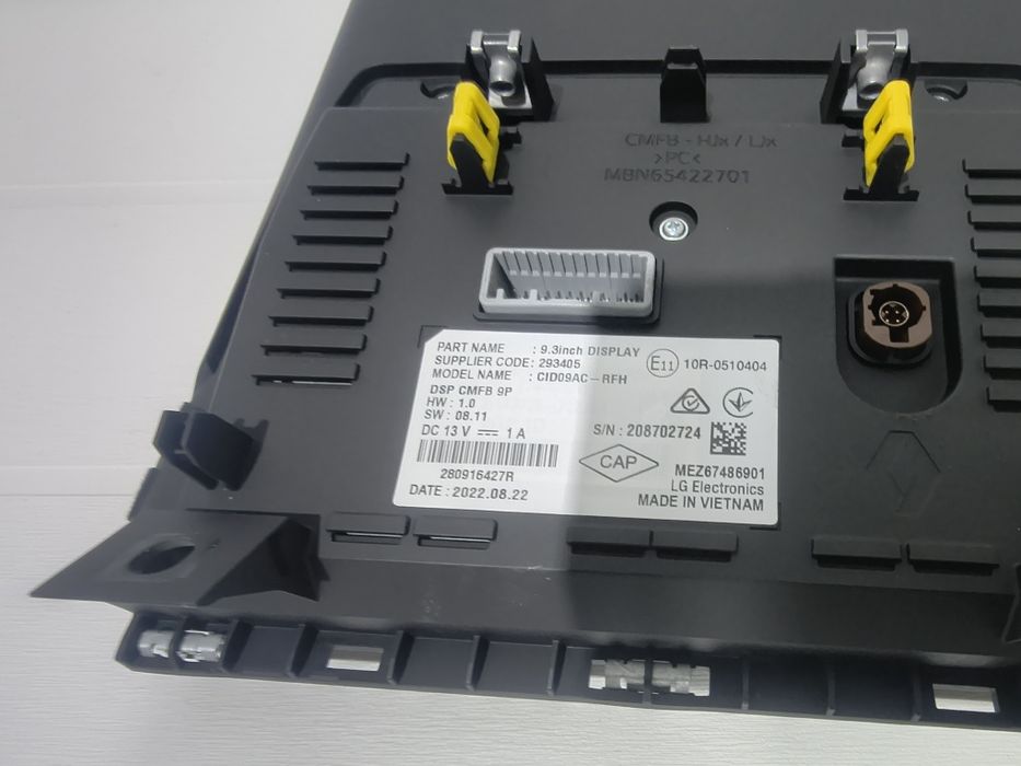 Display Ecran Navigatie Renault Captur 2 Clio 5 Arkana 9.3 inch 280916427R